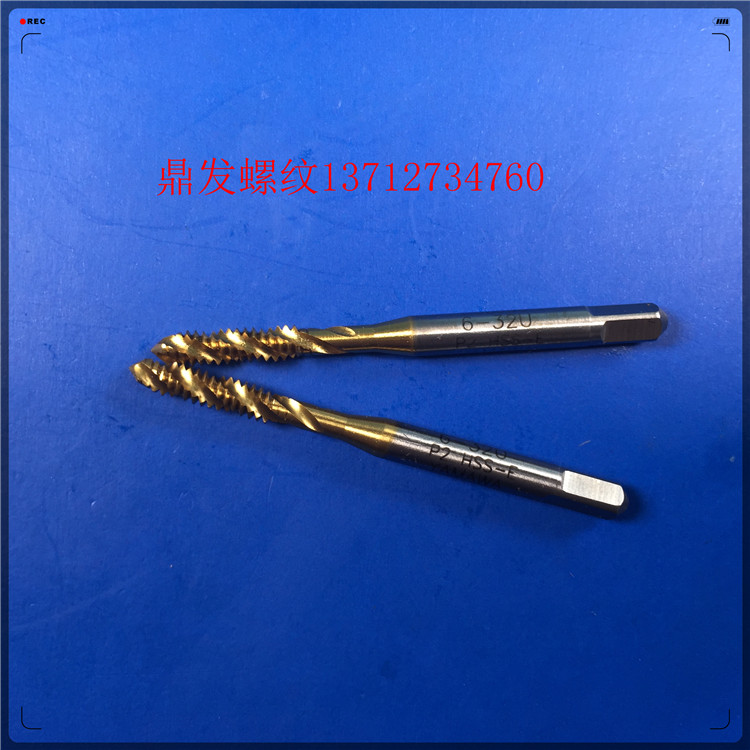 Japan YAMAWA Titanium Spiral Screw Tapping 6-8-32-36-40 plated front to enlarge 6G stainless steel machine with screw tap