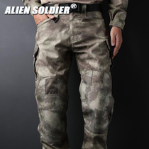 Alien soldiers repairing narrow feet ruins camouflage locomotive tactical army camouflage trousers trousers autumn and winter costume men