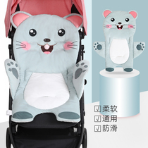 Stroller cushion Four seasons universal stroller cushion Baby cotton cushion meal seat cushion Autumn and winter thickened warm cushion