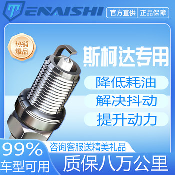 Original Skoda Spark Plugs Suitable for Octavia, Rapid, Fabia, Superb, Kodiaq, Kamiq, with Dual Iridium