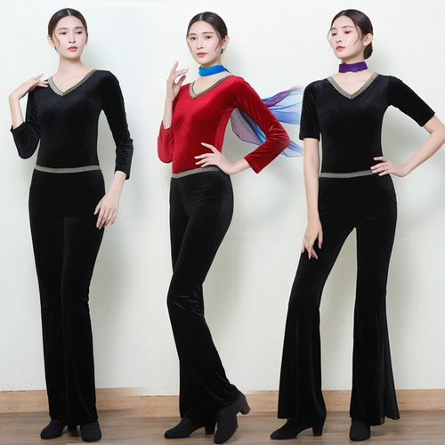 Бархатная элегантная спортивная одежда для тренировок, комплект