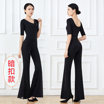 Dark Buttoned Body Training Clothing Women Upscale New Walk Show Training Elegant Temperament Dance Practice Suits