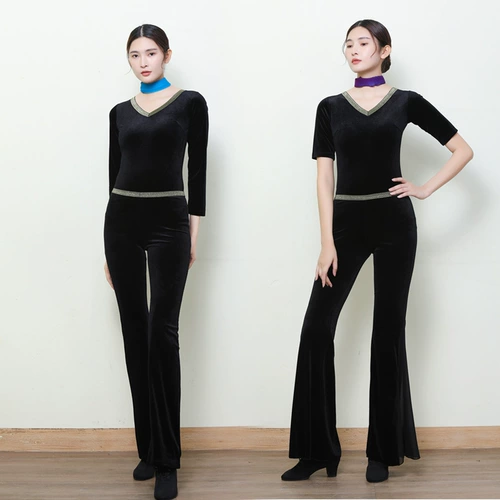 Бархатная элегантная спортивная одежда для тренировок, комплект