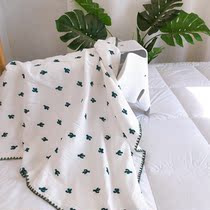 Shrimp rice cat New pint lace bath towels Four layers Combed Bubble Yarn Thin with Skin Breathable 1 1*1 1 m