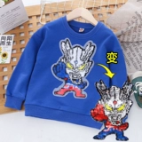 Ultra, детская осенняя толстовка для мальчиков, Ультрамен Тига, детские тонкие блестки для ногтей, новая коллекция