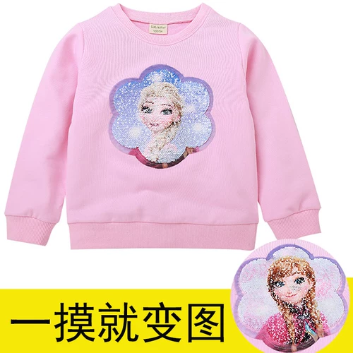 Детские блестки для ногтей, осенняя детская хлопковая толстовка, в корейском стиле, в западном стиле