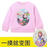 Детские блестки для ногтей, осенняя детская хлопковая толстовка, в корейском стиле, в западном стиле