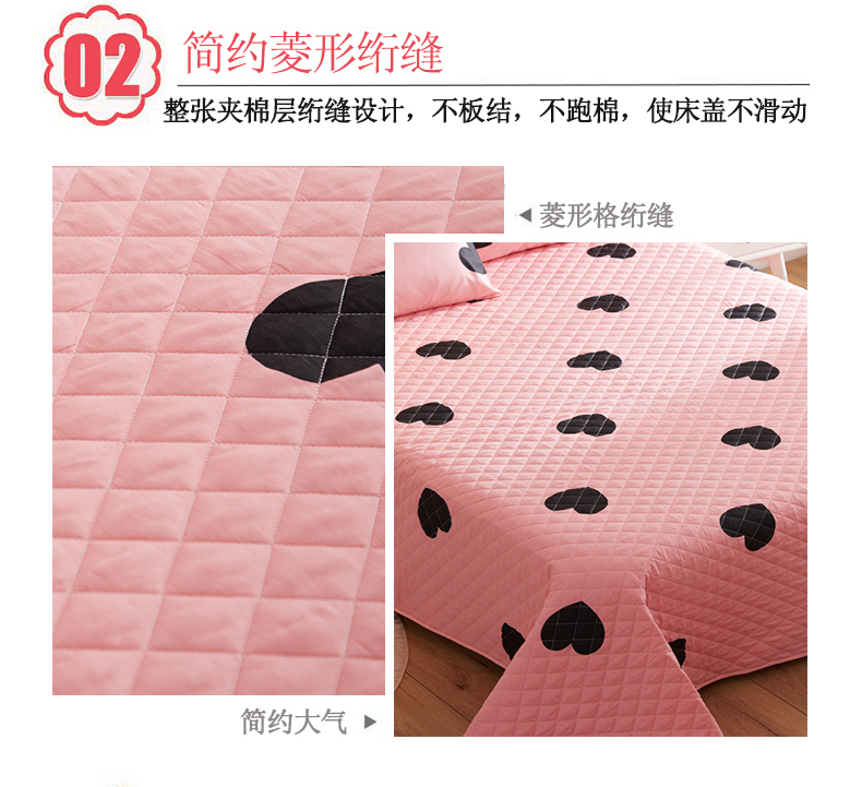 Giường bìa ba mảnh mảnh duy nhất bông chần sheets 3.0 m trải giường Châu Âu chần chăn đơn tăng tatami