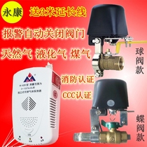 Yongkang household gas alarm manipulator gas liquefied gas tank natural gas leak linkage shut-off valve valve