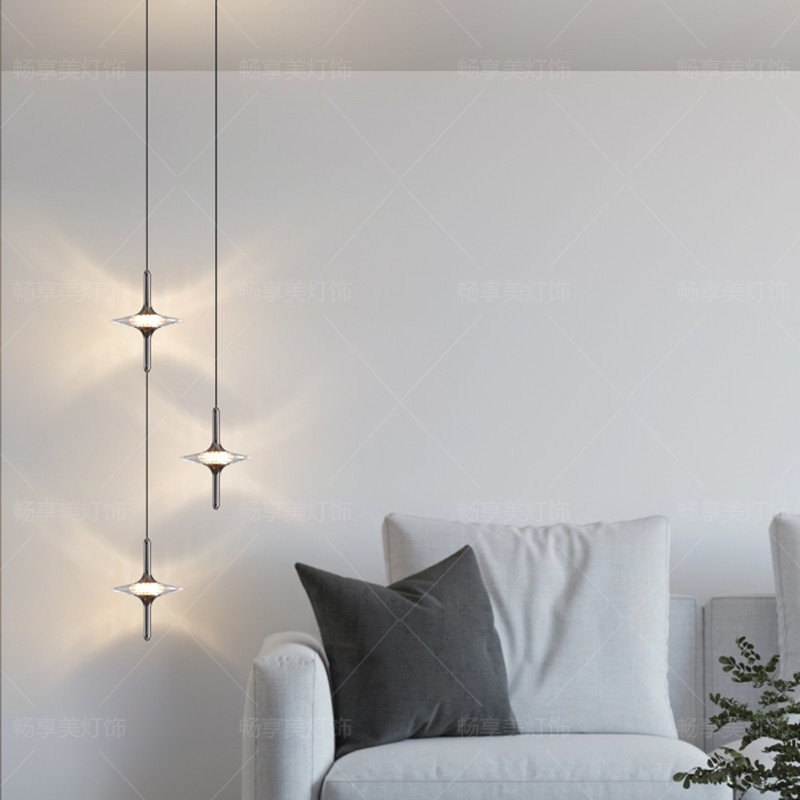 Bedroom Bedside Pendant Light 2026 New Model Italian Minimalist High-End Style Entryway Background Wall Adjustable Hanging Light