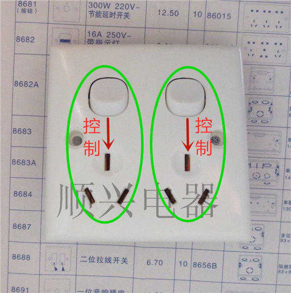 ZTE 86 switch panel ZTE panel two-open six-hole single-control panel gardener pepper and salt number one powder