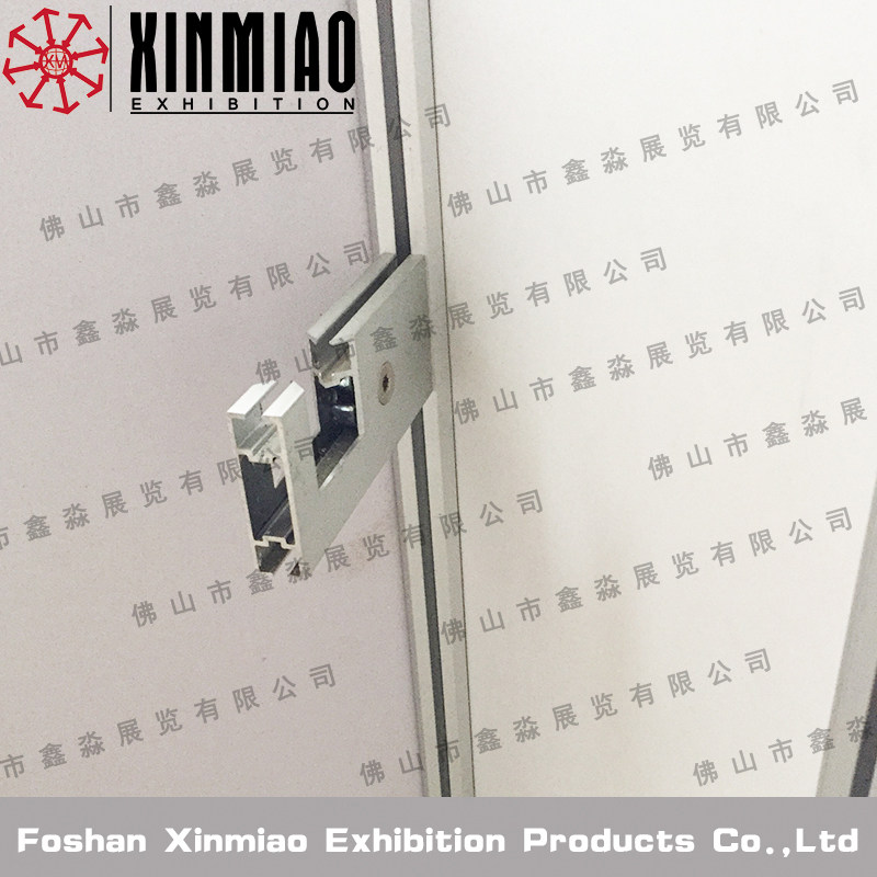 Exhibition standard stall clothing curtain exhibition clothes hanging rod bracket slotted flat aluminum 12CM corner special bracket