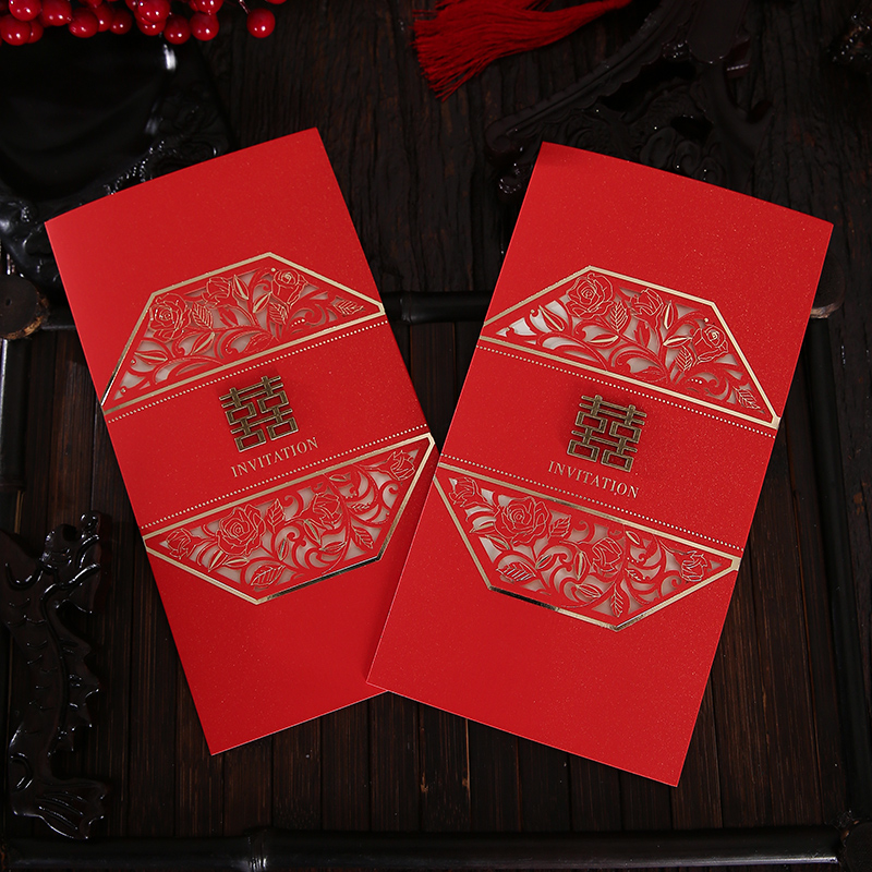 Wedding Invitation Invitation for Creative 2020 Marriage Chinese Wedding Invitation to Cambodia Print China Wind Wedding Invitation Letter