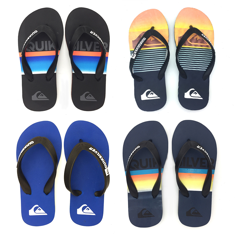 Foreign Trade Children's Flip-Flops for Outdoor Wear, Casual and Fashionable Printed Flat Non-Slip Rubber Parent-Child Beach Surfing Slippers Foreign Trade Children's Flip-Flops for Outdoor Wear, Casual and Fashionable Printed Flat Non-Slip Rubber Parent-Child Beach Surfing Slippers