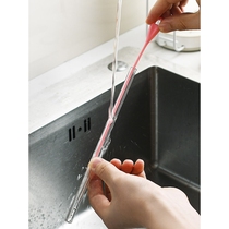 Japan imported straw brush slender bottle cleaning brush household gap soft brush extended bendable straw cup brush