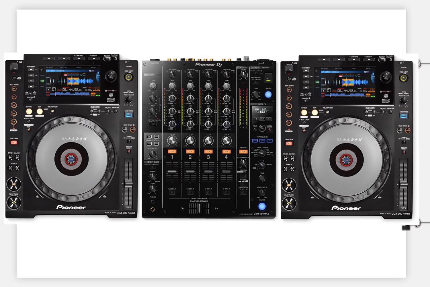 Pioneer CDJ-900 2nd generation DJ controller new pioneer DJM-750MK2 2nd generation remix bench bar