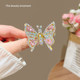 hairpin ເດັກນ້ອຍເຄື່ອນຍ້າຍ rhinestone butterfly hairpin ເດັກຍິງຫນ້າຮັກ clip ຜົມຫັກ bangs clip headdress