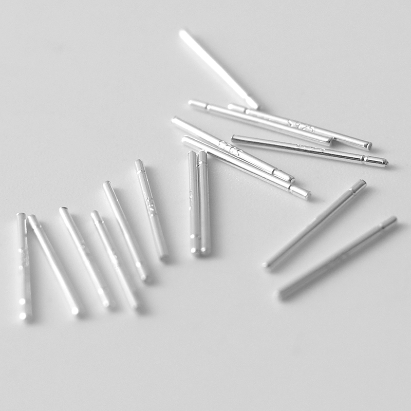 Korean temperament Korean jewelry maintenance ear bone ear rod ear hole 925 silver ear needle ear needle sterling silver female earrings