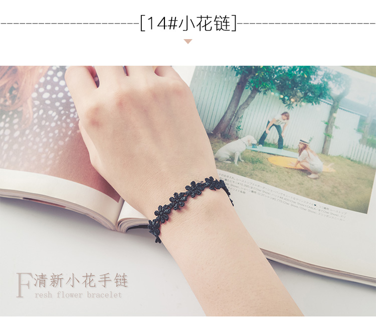 Hàn quốc retro bạn gái ngọc trai đơn giản ren sinh viên vài vòng đeo tay nữ sinh nhật Hàn Quốc bracelet Hàn Quốc trang sức vòng đeo tay