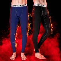 Warm pants men plus velvet thickened tight stretch cotton pants winter velvet pants wool pants single piece thin velvet bottomed autumn pants