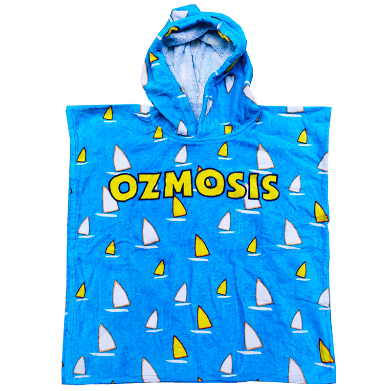 Ozmosis Pure Cotton Children's Bathrobe, All-Cotton, Soft, Absorbent, Hooded, Warm Poncho, Pullover Towel Material Rain Poncho Ozmosis Pure Cotton Children's Bathrobe, All-Cotton, Soft, Absorbent, Hooded, Warm Poncho, Pullover Towel Material Rain Poncho