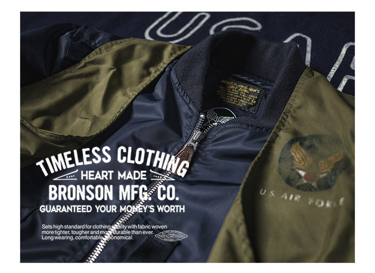 Bronson L-2A Flight Jacket Lightweight Flying Bomber Men's Aviator