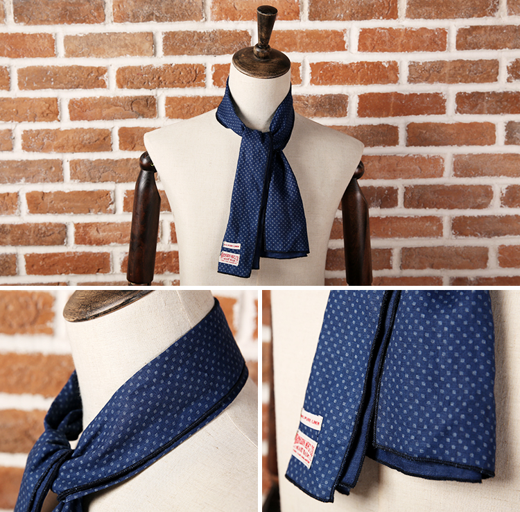 Bronson Natural Plant Indigo Blue Retro Polka Dot Bandana ACCESSORIES 15 Bronson Natural Plant Indigo Blue Retro Polka Dot Bandana ACCESSORIES -Bronson Elegant Shop