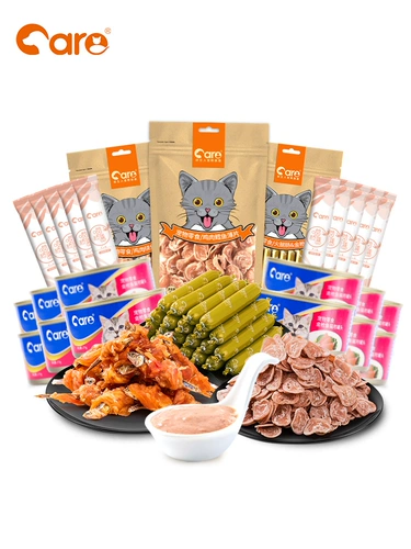 Хороший владелец кошачий закуска кошачья подарочная упаковка Золотое тунец банки с колбасой ветчины влажное зерно -мяу -мех