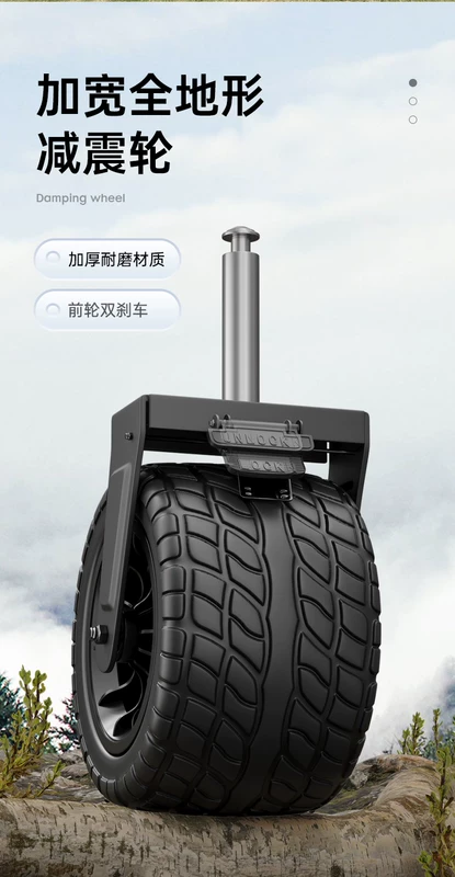 Xe đẩy cắm trại nguyên thủy cắm trại ngoài trời có thể gập lại bằng tay đẩy dã ngoại cắm trại xe đẩy tay nhỏ trailer cực lớn kéo xe