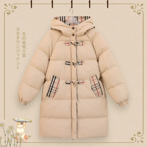 Зимний пуховик, длинная куртка для школьников, 2020, для средней школы, увеличенная толщина