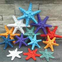 Color resin starfish shell ornaments wall ornaments Mediterranean decoration wedding props scene layout