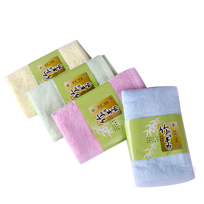 Wenzhao Bamboo charcoal Wu Taro Bamboo fiber towel white and comfortable beauty towel cleaning 34*76cm shoot 6