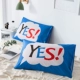 Cartoon bông gối 100% cotton trẻ em ký túc xá đơn gối bìa 48 * 74cm một cặp váy - Gối trường hợp