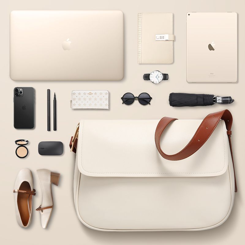 Pen electric bag 14 inch girls portable notebook to apply Apple 13 3MateBookpro Lenovo 15:6 Xiaomi 16 inch light waterproof large capacity Fashion 100 lap pu Diagonal Satchel