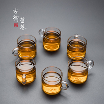 Glass large tea cup Cup Kung Fu tea set Filter tea brewing small teacup Single Kung Fu tea set high-end