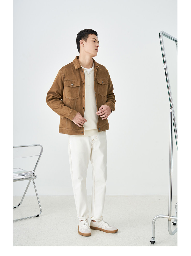 Весенняя шерстяная футболка polo, лонгслив, базовый мужской свитер, коллекция 2021, тренд сезона, свободный крой 