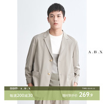 Summer thin gray rice high-sensation small suit male loose leisure men Korean version of trend business suit coat