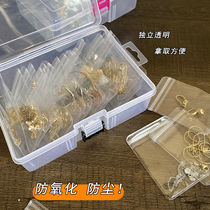 Anti Oxidation Debut Box Earrings Ear Nail Items Box Portable Ear Accessories Ring Cashier Bag Theiner Transparent Containing Box