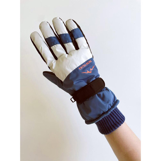 Ski gloves men's winter warm plus velvet thickened waterproof and windproof outdoor riding motorcycle touch screen student gloves