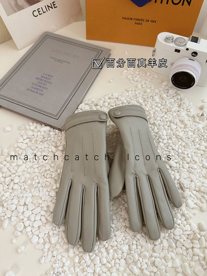 New Style Sheepskin Gloves for Women, Winter Genuine Leather, Slimming, Fleece-Lined, Touchscreen-Compatible, Outdoor Cycling, Thickened, Warm, Windproof, Cold-Resistant