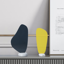 Modern minimal acrylic desktop decoration parts geometric marble tattoo household template