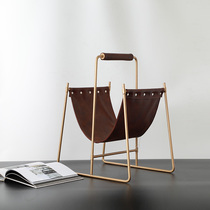 Metal magazine rack decoration decoration soft decoration model room handicraft decoration