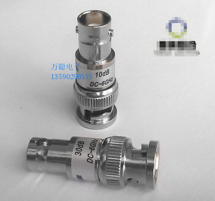 Oscilloscope Q9 BNC coaxial fixed attenuator ATT:1-30dB frequency: DC-3GHz6GHz 2w