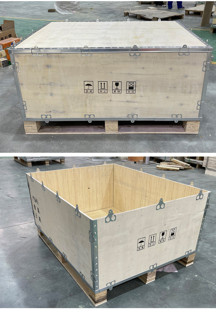деревянная упаковка 定制包装木出口免钢带设备物流折叠免熏蒸胶合板拆卸组装订做木箱 Nosamalo