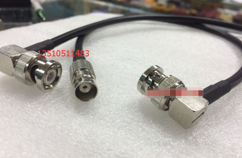 BNC-JKW Radio Frequency coaxial wireless microphone connecting line BNC Bend Revolution Mother Super Soft RG58 Oscilloscope Feeder