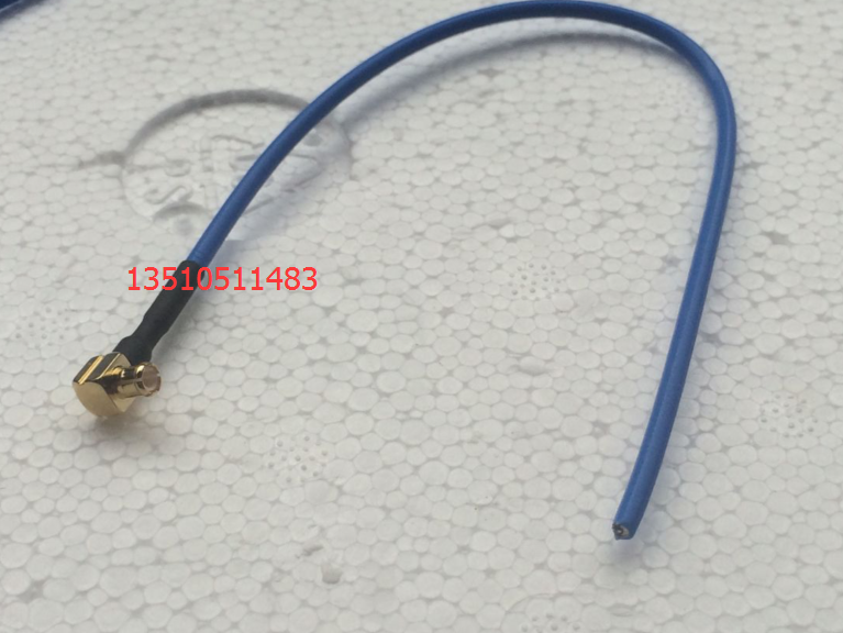 MCX-JWB2 single head microwave radio frequency jumper MCX male bend RG405 semi-soft high-frequency line MCX public SF50-2