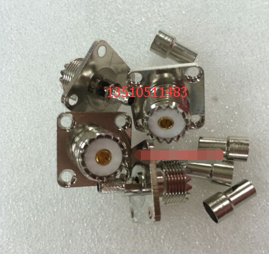 UHF-KF-3 Radio Frequency coaxial Hand Desk Connector HF UHF motherband flange RG142 head M with disc joint
