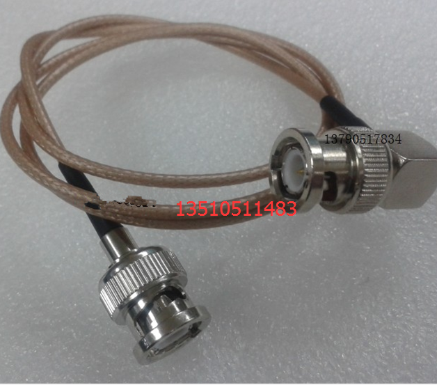 BNC-JJW Radio Frequency coaxial RG316 jumper BNC male bend turning BNC male feeder high frequency Q9 oscilloscope jumper