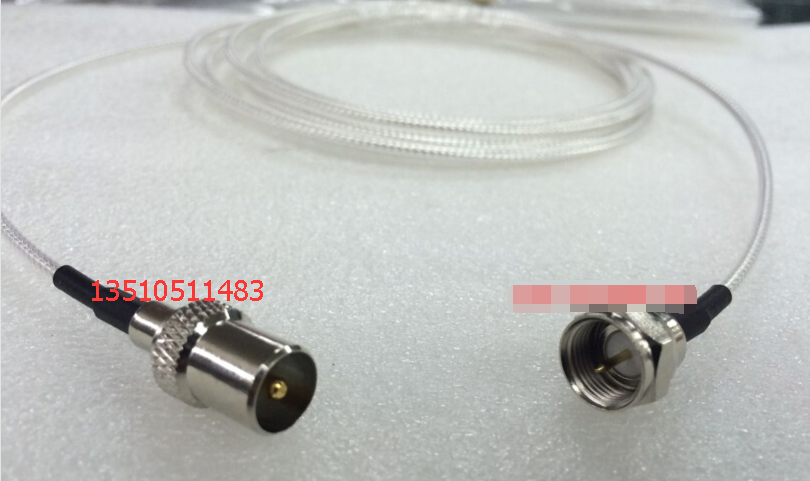 RF Radio Frequency F IEC-JJ TV antenna jumper F revolution TV antenna TV briefcase coaxial high frequency line