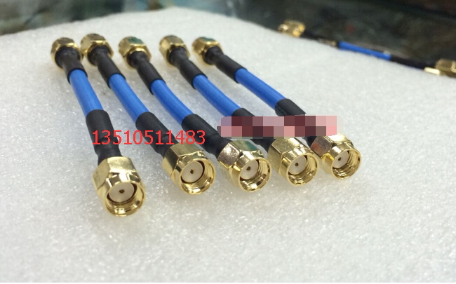 RF Radio Frequency RP-SMA-JJ Semi-soft RG402 Microwave jumper AP HF SMA dual male double hole Anti-pole signal line